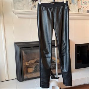 Danier black leather legging